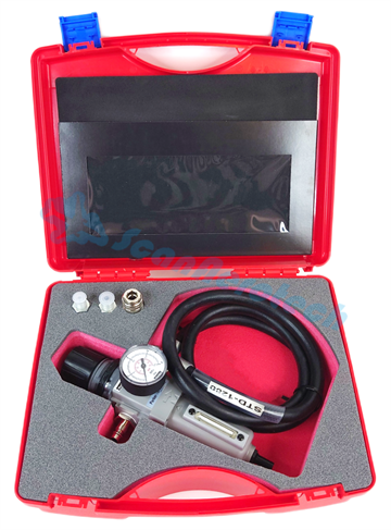 0-30PSIG AIR SOURCE - DRY FILTERED REGULATOR W. 1,5M HOSE AND AN ADAPTORS  